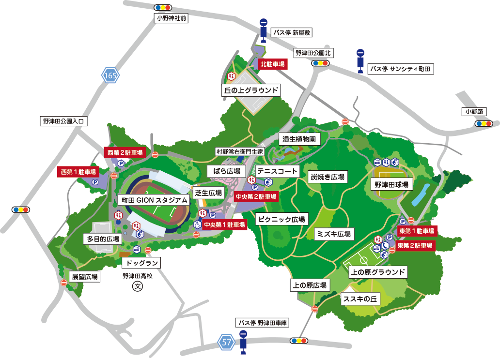 野津田公園MAP